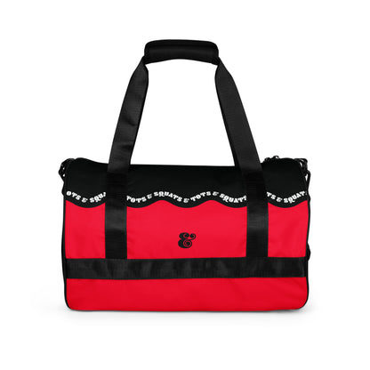 Squats and Tots All-over print gym bag