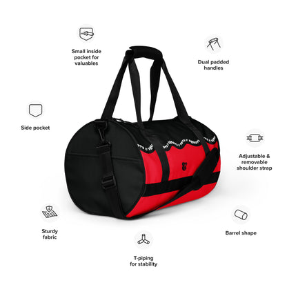 Squats and Tots All-over print gym bag