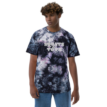 Squats and Tots Oversized tie-dye t-shirt