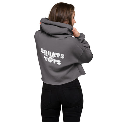 Squats and Tots Crop Hoodie