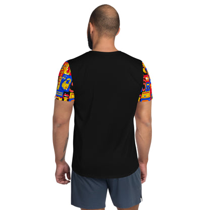 Squats and Tots All-Over Print Men's Athletic T-shirt