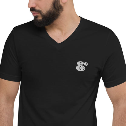 Squats and Tots Logomark Unisex Short Sleeve V-Neck T-Shirt